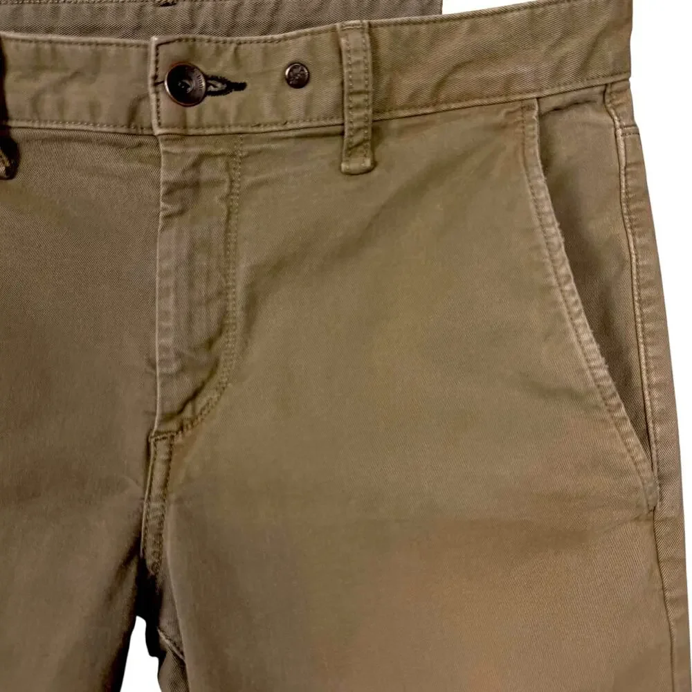 Rag & Bone Mens 30x30 Standard Issue Slim Leg Army Green Olive Khaki Chino Lux
